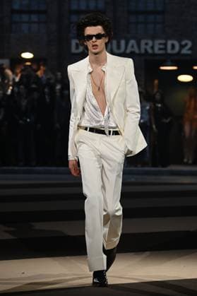 Milan, Milan Women s Fashion Week: Fall Winter 2025 26 - Women s Fashion, Fall Winter 2025 26 - Dsquared2 fashion show - catwalk in the photo: Model  Copyright: xRiccardoxGIordanox xipa-agency.netx xRiccardoxGiordanox IPA_Agency_IPA54582995