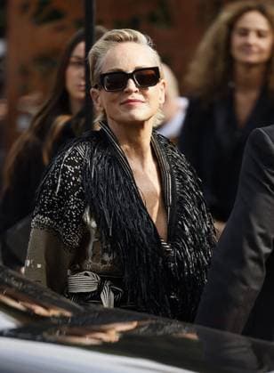 MFW - Sharon Stone Arrives at Antonio Marras Fashion Show Sharon Stone arrives at Antonio Marras Fashion Show during the Milan Fashion Week Womenswear Fall Winter 2025 2026 on February 26, 2025 in Milan, Italy. Photo by Marco Piovanotto ABACAPRESS.COM Milan Italy  Copyright: xPiovanottoxMarco ABACAx