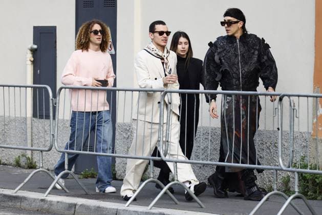 MFW - Aron Piper At Antonio Marras Aron Piper arrives at Antonio Marras Fashion Show during the Milan Fashion Week Womenswear Fall Winter 2025 2026 on February 26, 2025 in Milan, Italy. Photo by Marco Piovanotto ABACAPRESS.COM Milan Italy  Copyright: xPiovanottoxMarco ABACAx