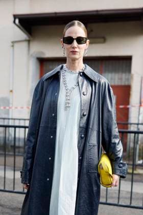 MFW - Jil Sander Arrivals MILAN, ITALY - FEBRUARY 25: Eva Riccobono is seen arriving at the Jil Sander fashion show during the Milan Fashion Week - Womenswear Fall Winter 2025 2026 on February 26, 2025 in Milan, Italy. Photo by Marco Piovanotto ABACAPRESS.COMs Milan Italy  Copyright: xPiovanottoxMarco ABACAx