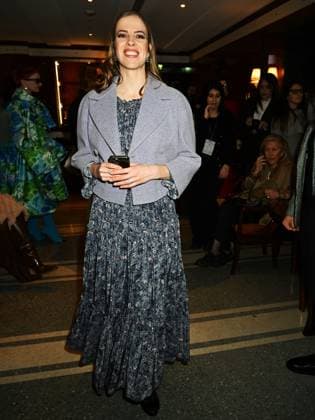 Milan, Italy: Milan, Milan Women s Fashion Week: Fall Winter 2025 - Luisa Beccaria fashion show - front row - In the photo: Carolina Kostner Milan Italy  - ZUMAp169 20250226_zea_p169_509 Copyright: xSimonaxChiocciax