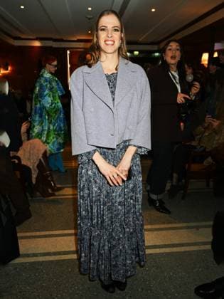 Milan, Italy: Milan, Milan Women s Fashion Week: Fall Winter 2025 - Luisa Beccaria fashion show - front row - In the photo: Carolina Kostner Milan Italy  - ZUMAp169 20250226_zea_p169_511 Copyright: xSimonaxChiocciax