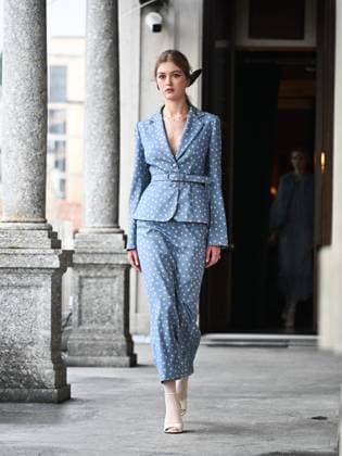 Milan, Milan Women s Fashion Week: Fall Winter 2025 26 - Luisa Beccaria Fashion Show - Catwalk  Copyright: xSimonaxChiocciax xipa-agency.netx xfotosickix IPA_Agency_IPA54601169