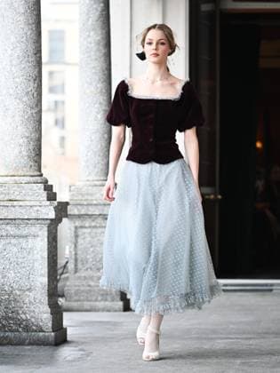 Milan, Milan Women s Fashion Week: Fall Winter 2025 26 - Luisa Beccaria Fashion Show - Catwalk  Copyright: xSimonaxChiocciax xipa-agency.netx xfotosickix IPA_Agency_IPA54601218