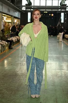 Milan, Milan Women s Fashion Week: Fall Winter 2025 - Women s Fashion, Fall Winter 2025.- Marco Rambaldi fashion show - guests in the photo: Ludovica Bizzaglia  Copyright: xSimonaxChiocciax xipa-agency.netx xSimonaxChiocciax IPA_Agency_IPA54605407