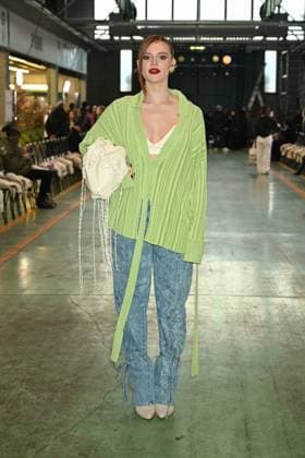 Milan, Milan Women s Fashion Week: Fall Winter 2025 - Women s Fashion, Fall Winter 2025.- Marco Rambaldi fashion show - guests in the photo: Ludovica Bizzaglia  Copyright: xSimonaxChiocciax xipa-agency.netx xSimonaxChiocciax IPA_Agency_IPA54605416