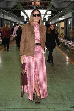 Milan, Milan Women s Fashion Week: Fall Winter 2025 - Marco Rambaldi Fashion Show - Guests Milan, Milan Women s Fashion Week: Fall Winter 2025 - Women s Fashion, Fall Winter 2025.- Marco Rambaldi fashion show - guests in the photo: Cristina Parodi MILAN Italy  Copyright: xIPA ABACAx