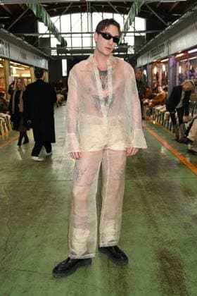 Milan, Milan Women s Fashion Week: Fall Winter 2025 - Marco Rambaldi Fashion Show - Guests Milan, Milan Women s Fashion Week: Fall Winter 2025 - Women s Fashion, Fall Winter 2025.- Marco Rambaldi fashion show - guests in the photo: Daniele Oscar Spada MILAN Italy  Copyright: xIPA ABACAx