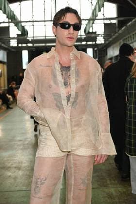 Milan, Milan Women s Fashion Week: Fall Winter 2025 - Marco Rambaldi Fashion Show - Guests Milan, Milan Women s Fashion Week: Fall Winter 2025 - Women s Fashion, Fall Winter 2025.- Marco Rambaldi fashion show - guests in the photo: Daniele Oscar Spada MILAN Italy  Copyright: xIPA ABACAx