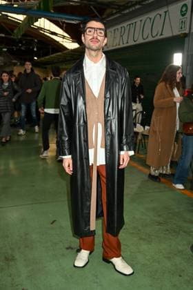 Milan, Italy: Milan, Milan Women s Fashion Week: Fall Winter 2025 - Women s Fashion, Fall Winter 2025.- Marco Rambaldi fashion show - guests in the photo Luigi Giaretti Milan Italy  - ZUMAp169 20250226_zea_p169_680 Copyright: xSimonaxChiocciax