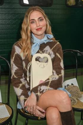 Milan, Italy: Milan, Milan Women s Fashion Week: Fall Winter 2025 - Women s Fashion, Fall Winter 2025.- Marco Rambaldi fashion show - guests in the photo Chiara Ferragni Milan Italy  - ZUMAp169 20250226_zea_p169_684 Copyright: xSimonaxChiocciax