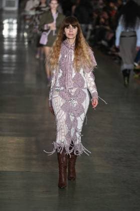 Milan, Milan Women s Fashion Week: Fall Winter 2025 - Women s Fashion, Fall Winter 2025.- Marco Rambaldi fashion show - catwalk in the photo: model  Copyright: xSimonaxChiocciax xipa-agency.netx xSimonaxChiocciax IPA_Agency_IPA54607444