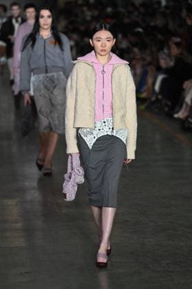 Milan, Milan Women s Fashion Week: Fall Winter 2025 - Marco Rambaldi Fashion Show - Catwalk Milan, Milan Women s Fashion Week: Fall Winter 2025 - Women s Fashion, Fall Winter 2025.- Marco Rambaldi fashion show - catwalk in the photo: model MILAN Italy  Copyright: xIPA ABACAx