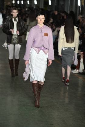 Milan, Milan Women s Fashion Week: Fall Winter 2025 - Marco Rambaldi Fashion Show - Catwalk Milan, Milan Women s Fashion Week: Fall Winter 2025 - Women s Fashion, Fall Winter 2025.- Marco Rambaldi fashion show - catwalk in the photo: model MILAN Italy  Copyright: xIPA ABACAx
