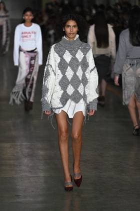 Milan, Milan Women s Fashion Week: Fall Winter 2025 - Marco Rambaldi Fashion Show - Catwalk Milan, Milan Women s Fashion Week: Fall Winter 2025 - Women s Fashion, Fall Winter 2025.- Marco Rambaldi fashion show - catwalk in the photo: model MILAN Italy  Copyright: xIPA ABACAx