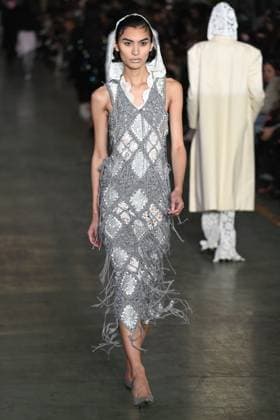 Milan, Milan Women s Fashion Week: Fall Winter 2025 - Women s Fashion, Fall Winter 2025.- Marco Rambaldi fashion show - catwalk in the photo: model  Copyright: xSimonaxChiocciax xipa-agency.netx xSimonaxChiocciax IPA_Agency_IPA54607518