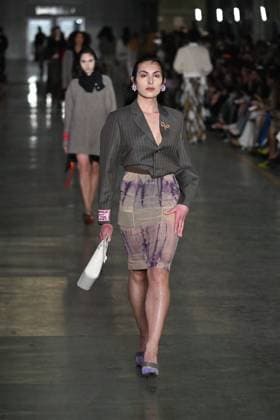 Milan, Milan Women s Fashion Week: Fall Winter 2025 - Marco Rambaldi Fashion Show - Catwalk Milan, Milan Women s Fashion Week: Fall Winter 2025 - Women s Fashion, Fall Winter 2025.- Marco Rambaldi fashion show - catwalk in the photo: model MILAN Italy  Copyright: xIPA ABACAx