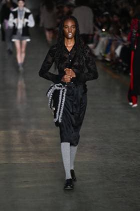 Milan, Milan Women s Fashion Week: Fall Winter 2025 - Marco Rambaldi Fashion Show - Catwalk Milan, Milan Women s Fashion Week: Fall Winter 2025 - Women s Fashion, Fall Winter 2025.- Marco Rambaldi fashion show - catwalk in the photo: model MILAN Italy  Copyright: xIPA ABACAx
