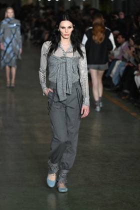 Milan, Milan Women s Fashion Week: Fall Winter 2025 - Marco Rambaldi Fashion Show - Catwalk Milan, Milan Women s Fashion Week: Fall Winter 2025 - Women s Fashion, Fall Winter 2025.- Marco Rambaldi fashion show - catwalk in the photo: model MILAN Italy  Copyright: xIPA ABACAx