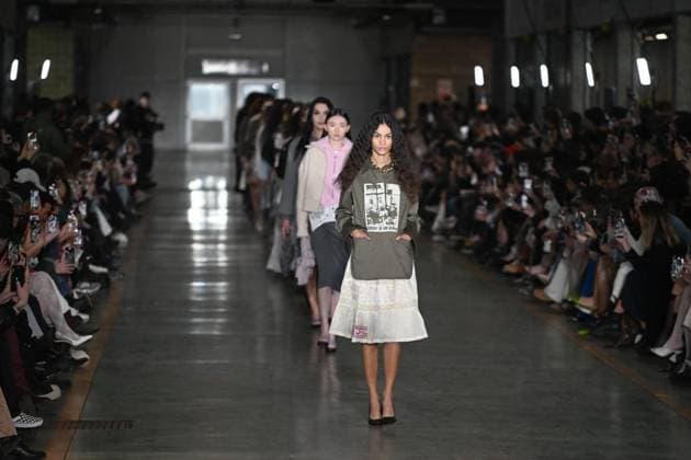Milan, Milan Women s Fashion Week: Fall Winter 2025 - Marco Rambaldi Fashion Show - Catwalk Milan, Milan Women s Fashion Week: Fall Winter 2025 - Women s Fashion, Fall Winter 2025.- Marco Rambaldi fashion show - catwalk in the photo: model MILAN Italy  Copyright: xIPA ABACAx