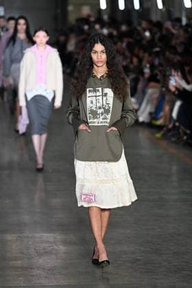 Milan, Italy: Milan, Milan Women s Fashion Week: Fall Winter 2025 - Women s Fashion, Fall Winter 2025.- Marco Rambaldi fashion show - catwalk in the photo: model Milan Italy  - ZUMAp169 20250226_zea_p169_723 Copyright: xSimonaxChiocciax
