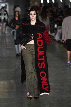 Milan, Milan Women s Fashion Week: Fall Winter 2025 - Marco Rambaldi Fashion Show - Catwalk Milan, Milan Women s Fashion Week: Fall Winter 2025 - Women s Fashion, Fall Winter 2025.- Marco Rambaldi fashion show - catwalk in the photo: model MILAN Italy  Copyright: xIPA ABACAx
