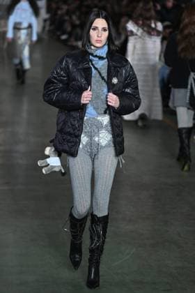 Milan, Italy: Milan, Milan Women s Fashion Week: Fall Winter 2025 - Women s Fashion, Fall Winter 2025.- Marco Rambaldi fashion show - catwalk in the photo: model Milan Italy  - ZUMAp169 20250226_zea_p169_770 Copyright: xSimonaxChiocciax