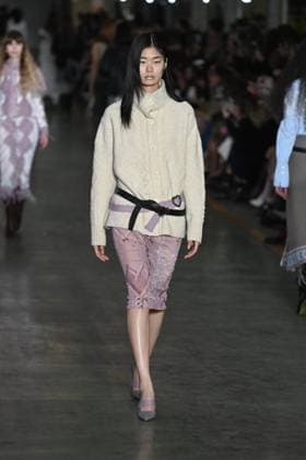 Milan, Italy: Milan, Milan Women s Fashion Week: Fall Winter 2025 - Women s Fashion, Fall Winter 2025.- Marco Rambaldi fashion show - catwalk in the photo: model Milan Italy  - ZUMAp169 20250226_zea_p169_775 Copyright: xSimonaxChiocciax