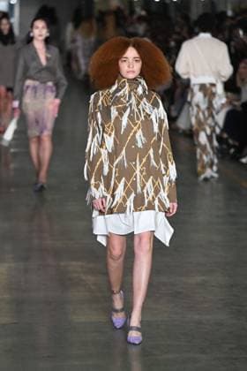 Milan, Italy: Milan, Milan Women s Fashion Week: Fall Winter 2025 - Women s Fashion, Fall Winter 2025.- Marco Rambaldi fashion show - catwalk in the photo: model Milan Italy  - ZUMAp169 20250226_zea_p169_782 Copyright: xSimonaxChiocciax