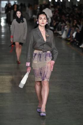Milan, Italy: Milan, Milan Women s Fashion Week: Fall Winter 2025 - Women s Fashion, Fall Winter 2025.- Marco Rambaldi fashion show - catwalk in the photo: model Milan Italy  - ZUMAp169 20250226_zea_p169_785 Copyright: xSimonaxChiocciax