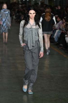 Milan, Italy: Milan, Milan Women s Fashion Week: Fall Winter 2025 - Women s Fashion, Fall Winter 2025.- Marco Rambaldi fashion show - catwalk in the photo: model Milan Italy  - ZUMAp169 20250226_zea_p169_795 Copyright: xSimonaxChiocciax