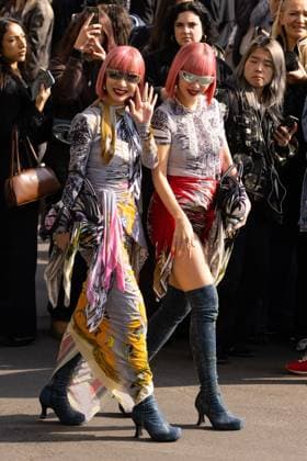 News - Diesel - Arrives - Milan Fashion Week - Womenswear Fall Winter 2025 2026 Amiaya are seen at the Diesel fashion show during the Milan Fashion Week - Womenswear Fall Winter 2025 2026 on February 26, 2025 in Milan, Italy. Photo: Cinzia Camela. MILAN Allianz Cloud Italy Copyright: xCinziaxCamelax xLiveMediax LPN_1752751