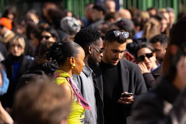 News - Diesel - Arrives - Milan Fashion Week - Womenswear Fall Winter 2025 2026 Temiloluwa Otedola and Don Eazi are seen arriving at the Diesel fashion show during the Milan Fashion Week - Womenswear Fall Winter 2025 2026 on February 26, 2025 in Milan, Italy. Photo: Cinzia Camela. MILAN Allianz Cloud Italy Copyright: xCinziaxCamelax xLiveMediax LPN_1752801