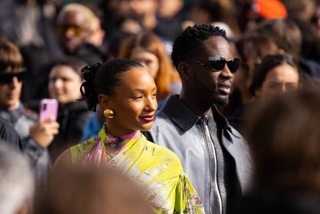 News - Diesel - Arrives - Milan Fashion Week - Womenswear Fall Winter 2025 2026 Temiloluwa Otedola and Don Eazi are seen arriving at the Diesel fashion show during the Milan Fashion Week - Womenswear Fall Winter 2025 2026 on February 26, 2025 in Milan, Italy. Photo: Cinzia Camela. MILAN Allianz Cloud Italy Copyright: xCinziaxCamelax xLiveMediax LPN_1752817