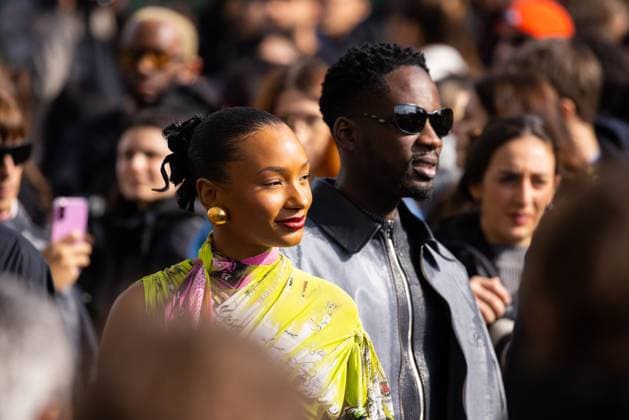 News - Diesel - Arrives - Milan Fashion Week - Womenswear Fall Winter 2025 2026 Temiloluwa Otedola and Don Eazi are seen arriving at the Diesel fashion show during the Milan Fashion Week - Womenswear Fall Winter 2025 2026 on February 26, 2025 in Milan, Italy. Photo: Cinzia Camela. MILAN Allianz Cloud Italy Copyright: xCinziaxCamelax xLiveMediax LPN_1752823