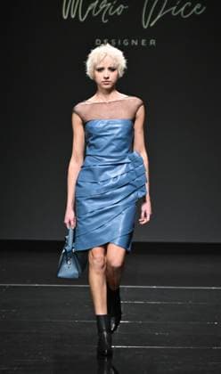 Milan,ItalyMario Dice Fall-Winter 2025-2026 collection at Milan Fashion Week Lineapelle with the participation of celebrity singers for its tenth anniversary. In the photo:Mario Dice show fashion show  Copyright: xNickxZonnax xipa-agency.netx xNickxZonnax IPA_Agency_IPA54622974