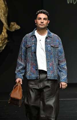 Milan,ItalyMario Dice Fall-Winter 2025-2026 collection at Milan Fashion Week Lineapelle with the participation of celebrity singers for its tenth anniversary. In the photo:Mario Dice show fashion show  Copyright: xNickxZonnax xipa-agency.netx xNickxZonnax IPA_Agency_IPA54622982