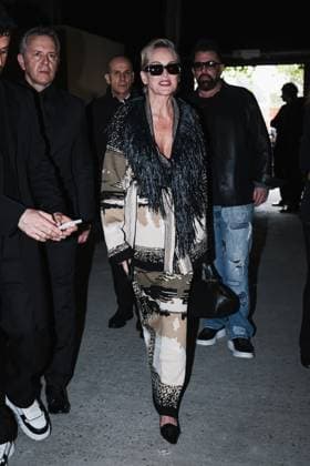 Milan, Milan Women s Fashion Week: Fall Winter 2025 - Women s Fashion, Fall Winter 2025 - Antonio Marras Show - Front Row Guests. In the photo: Sharon Stone (American Actress)  Copyright: xAlessandroxBremecx xipa-agency.netx xx IPA_Agency_IPA54625475