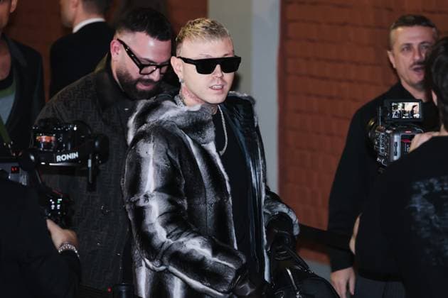Milan, Milan Women s Fashion Week: Fall Winter 2025 - Women s Fashion, Fall Winter 2025 - Fendi Fashion Show - Arrivals. In the photo: Lazza (Rapper)  Copyright: xAlessandroxBremecx xipa-agency.netx xx IPA_Agency_IPA54627088