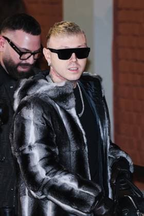 Milan, Milan Women s Fashion Week: Fall Winter 2025 - Women s Fashion, Fall Winter 2025 - Fendi Fashion Show - Arrivals. In the photo: Lazza (Rapper)  Copyright: xAlessandroxBremecx xipa-agency.netx xx IPA_Agency_IPA54627090