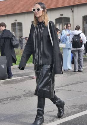Milan, Milan Women s Fashion Week: Fall Winter 2025- Women s Fashion, Fall Winter 2025.- Jil Sander fashion show - arrivals - In the photo: Candela Pelizza  Copyright: xLucaxPontix xipa-agency.netx xx IPA_Agency_IPA54628017