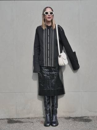 Milan, Milan Women s Fashion Week: Fall Winter 2025- Women s Fashion, Fall Winter 2025.- Jil Sander fashion show - arrivals - In the photo: Candela Pelizza  Copyright: xLucaxPontix xipa-agency.netx xx IPA_Agency_IPA54628026