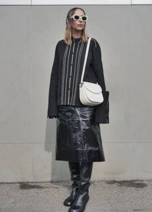 Milan, Milan Women s Fashion Week: Fall Winter 2025- Women s Fashion, Fall Winter 2025.- Jil Sander fashion show - arrivals - In the photo: Candela Pelizza  Copyright: xLucaxPontix xipa-agency.netx xx IPA_Agency_IPA54628030