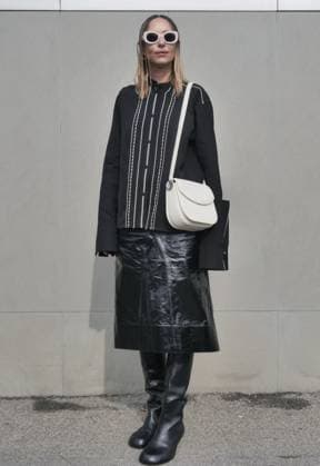 Milan, Milan Women s Fashion Week: Fall Winter 2025- Women s Fashion, Fall Winter 2025.- Jil Sander fashion show - arrivals - In the photo: Candela Pelizza  Copyright: xLucaxPontix xipa-agency.netx xx IPA_Agency_IPA54628035