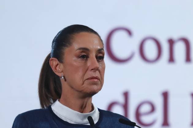Mexico s President, Claudia Sheinbaum Pardo speaking during a briefing conference about the National Road Infrastructure Program and the reform against nepotism and no reelection held at the National Palace. on February 26, 2025 in Mexico City, Mexico. Mexico City Mexico - ZUMAe321 20250226_zia_e321_006 Copyright: xCarlosxSantiagox