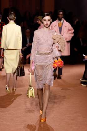Fendi Ready to wear fall winter 2025:26; MILAN February 2025 Fendi Ready to wear fall winter 2025:26; MILAN February 2025, Credit:Zeppelin Avalon  Copyright: xZeppelinx xAvalonx 0969486912