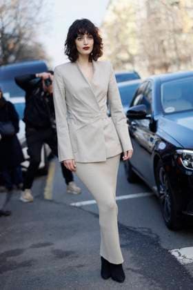 MFW - Max Mara Arrivals Greta Ferro is arriving to the Max Mara’s fashion show during the Milan Fashion Week - Womenswear Fall Winter 2025 2026 on February 27, 2025 in Milan, Italy. Photo by Marco Piovanotto ABACAPRESS.COM Milan Italy  Copyright: xPiovanottoxMarco ABACAx