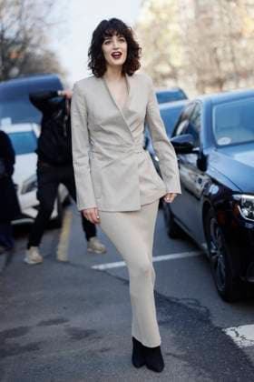 MFW - Max Mara Arrivals Greta Ferro is arriving to the Max Mara’s fashion show during the Milan Fashion Week - Womenswear Fall Winter 2025 2026 on February 27, 2025 in Milan, Italy. Photo by Marco Piovanotto ABACAPRESS.COM Milan Italy  Copyright: xPiovanottoxMarco ABACAx