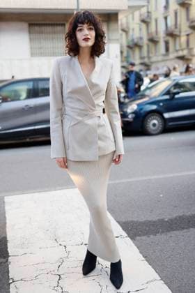 MFW - Max Mara Arrivals Greta Ferro is arriving to the Max Mara’s fashion show during the Milan Fashion Week - Womenswear Fall Winter 2025 2026 on February 27, 2025 in Milan, Italy. Photo by Marco Piovanotto ABACAPRESS.COM Milan Italy  Copyright: xPiovanottoxMarco ABACAx
