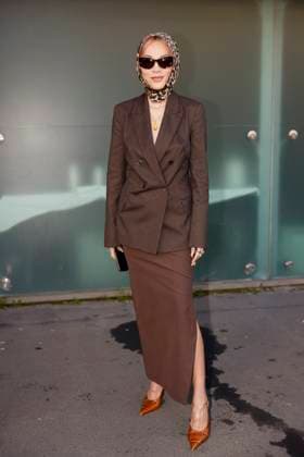 MFW - Max Mara Arrivals Tina Leung is arriving to the Max Mara’s fashion show during the Milan Fashion Week - Womenswear Fall Winter 2025 2026 on February 27, 2025 in Milan, Italy. Photo by Marco Piovanotto ABACAPRESS.COM Milan Italy  Copyright: xPiovanottoxMarco ABACAx
